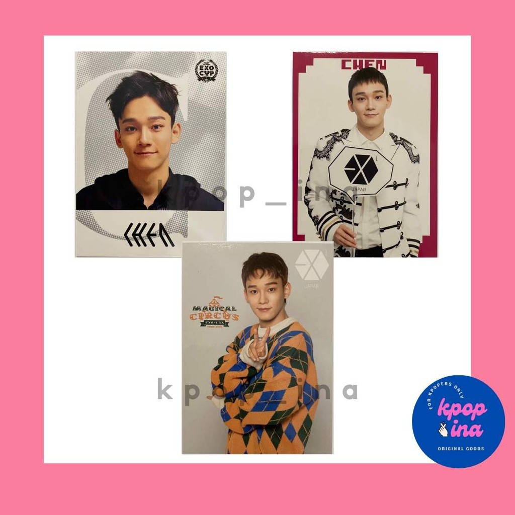 Official EXO CHEN Photocard Japan - EXO CUP FC/Magical Circus Concert/Channel Adventure