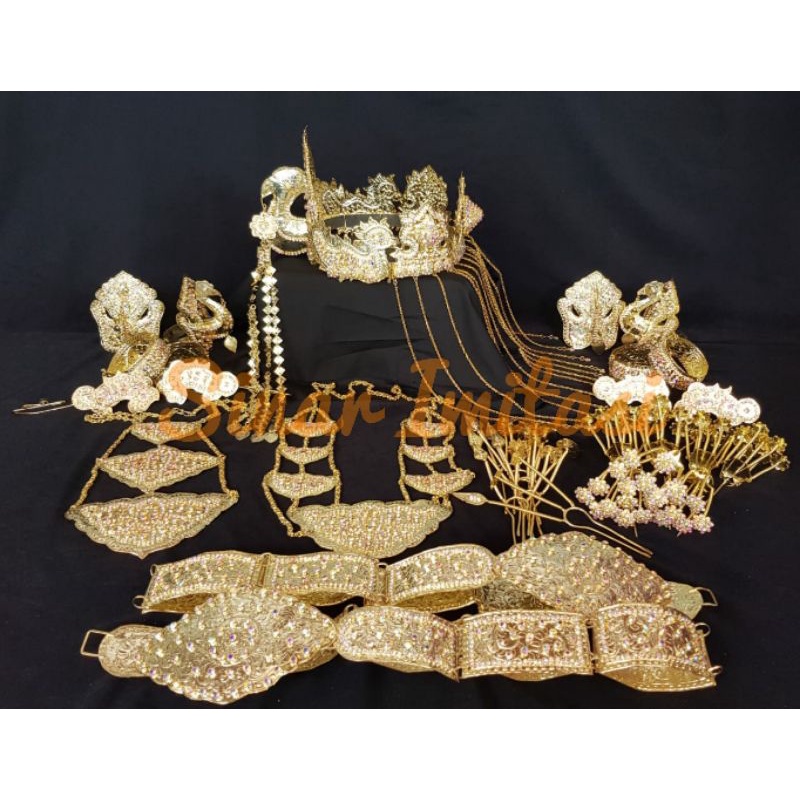 Aksesoris Pengantin Jamang Pontianak / Set Lengkap Jamang Pontianak