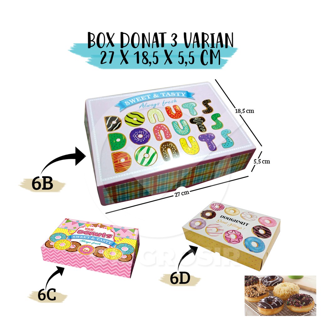 

Box Donat/Dus Donat/Box donuts Sweet&Tasty/ Donat premium Quality Per 1 Pcs