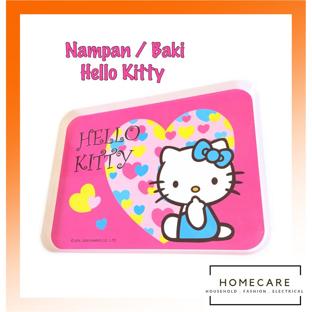 Nampan Hello Kitty / Tempat Saji Melamin / Nampan Baki Talam Cantik