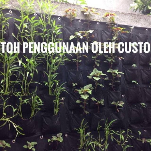 Vertical garden tob pot kantong - wall planter 15 kantong