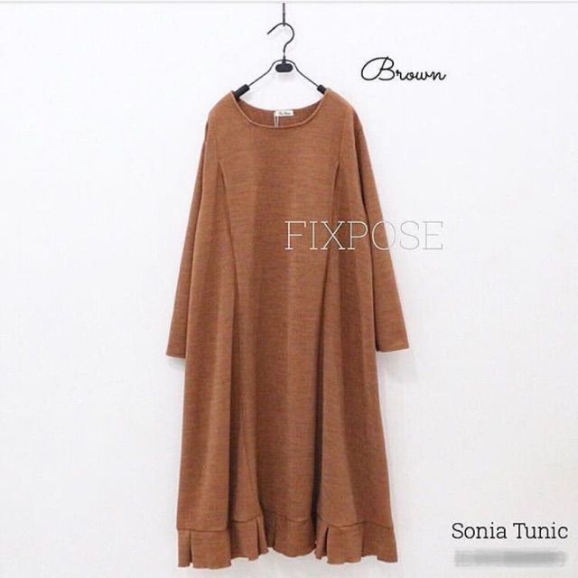 SONIA TUNIK BUSUI FIXPOSE BROWN NEW