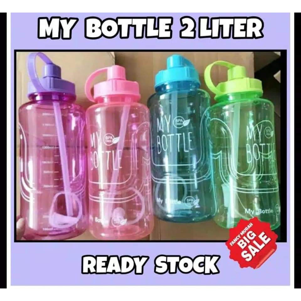 Jual Botol Minum Mybottle Jumbo 2 Ltr Botol Minum Besar Botol 2 Liter Tempat Minum 6079