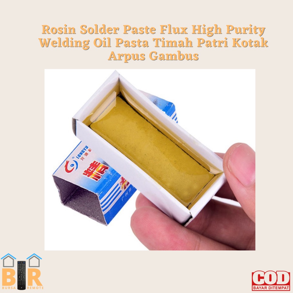 Rosin Solder Paste Flux Arpus Solder / Rosin Siongka Padat / Flux / Ekonomis High Purity Welding Oil Pasta Timah Patri