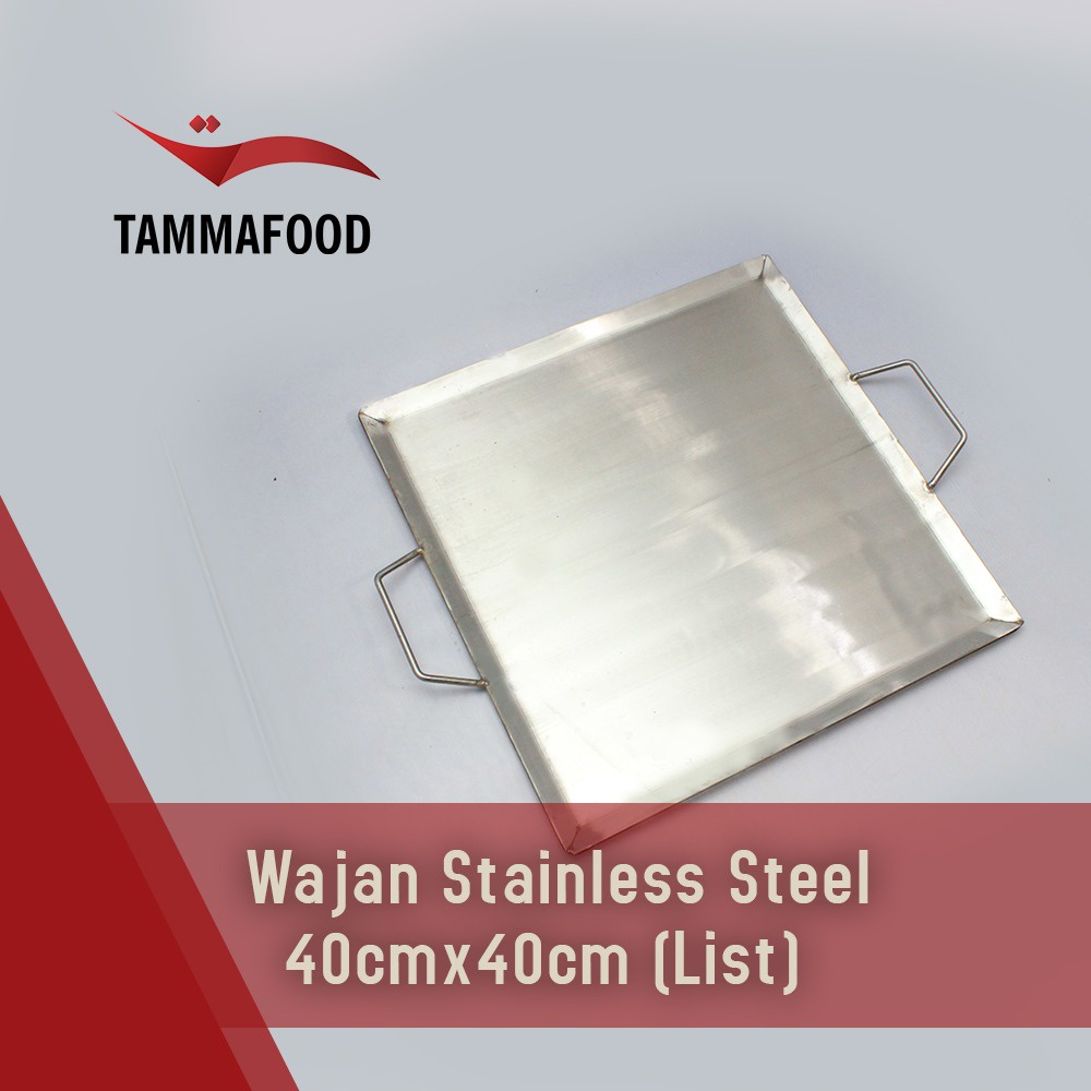 Wajan Kebab 40 x 40 List Stainless steel Penggorengan Kebab