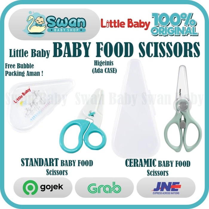 Jual Food Little Baby Food Scissors With Case Scissor ( Standart