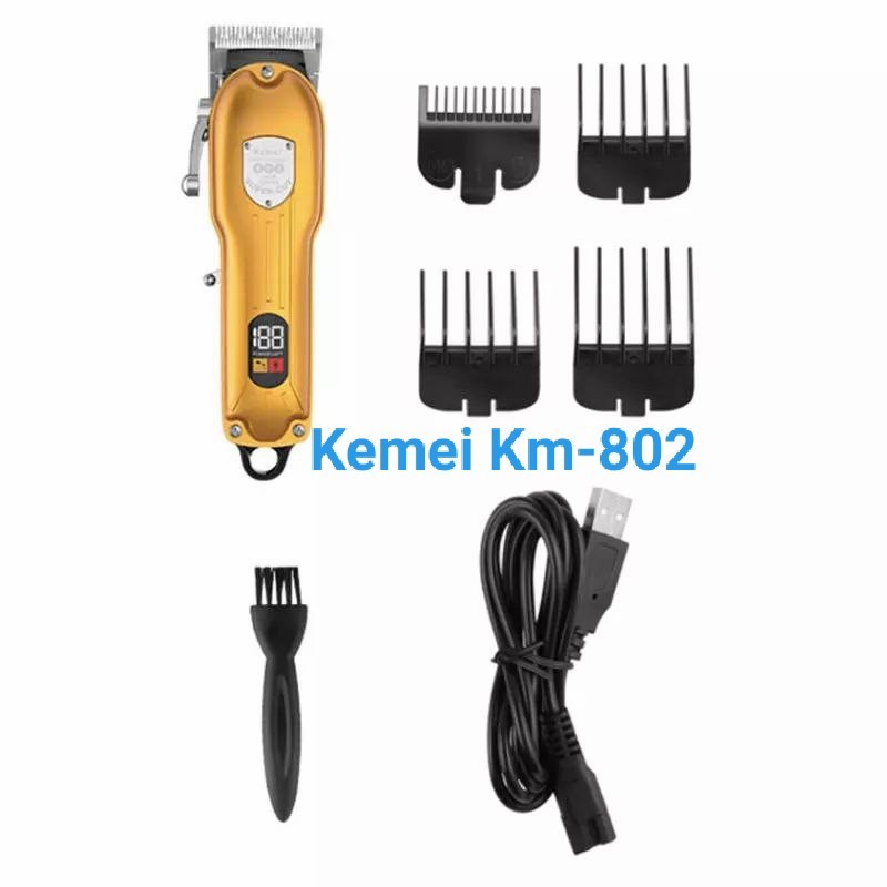 kemei km 802 hair clipper mesin cukur rambut kemei