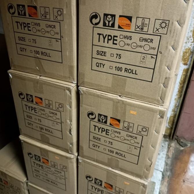 

Telstruk Kasir 75 Ncr 2 Ply Kertas Rol Struk 75 Mm / Dus 100 Rol