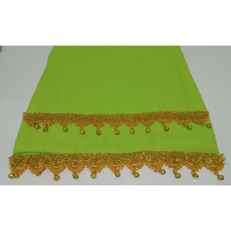 Sampur Tari / Selendang Tari Renda Lonceng-Hijau muda
