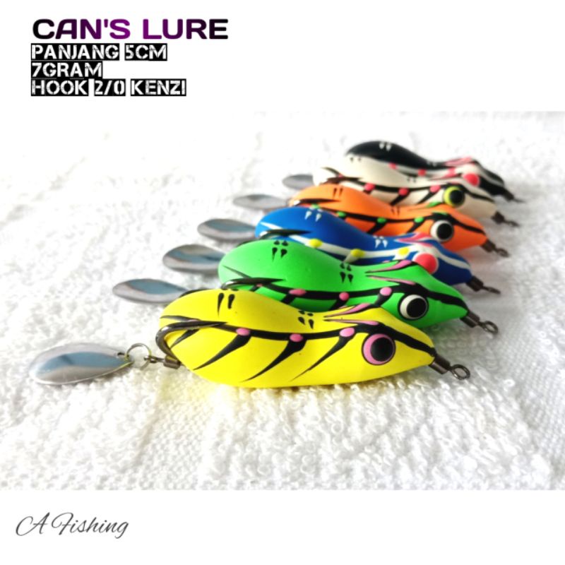 SOFT FROG CURUT 4,2CM 5CM 6CM CANS LURE I UMPAN CASTING IKAN GABUS DAN TOMAN