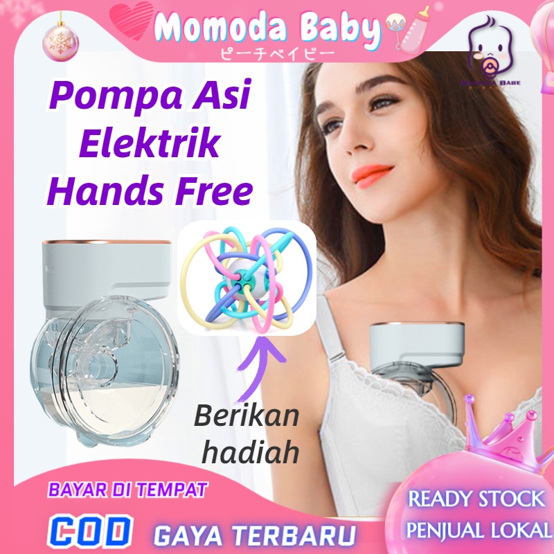 MOMO Pompa ASI Elektrik Wearable Hands Free Breast Pump Handsfree Portable Rechargeable