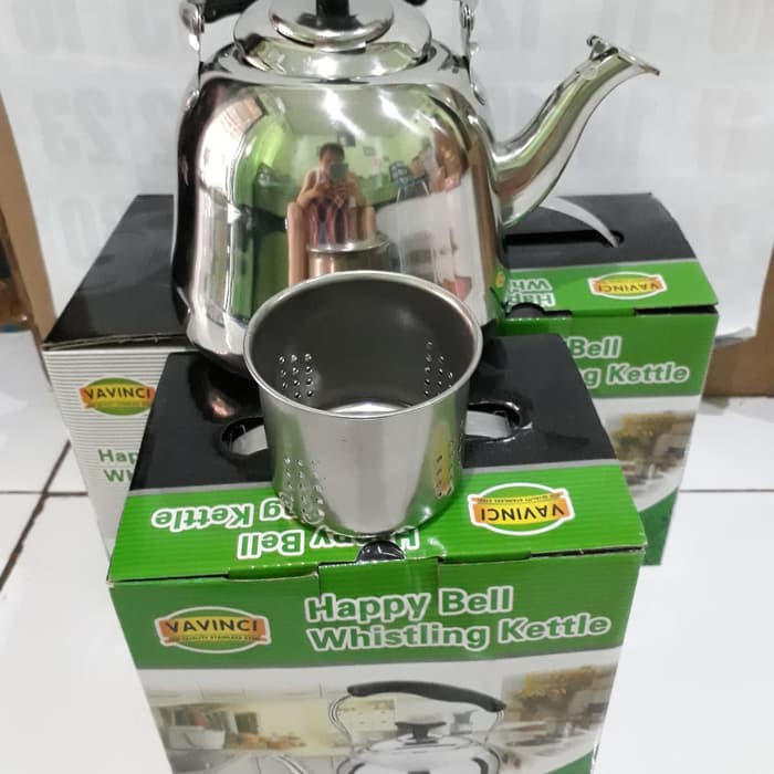 

Teko Kopi Stainless Ceret Kopi anti karat + Saringan kopi teh