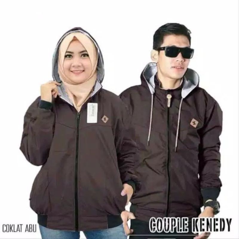 Harga Sepasang (2pcs) Jaket Couple Pria Wanita Best Seller ✔  (10 Variasi WARNA) Size M L XL XXL