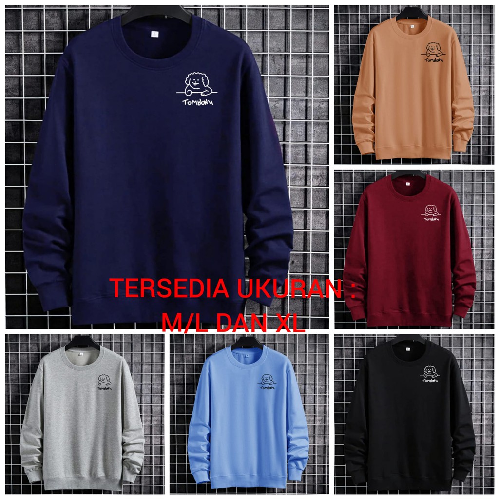 BISA COS / ALIPIO FASHION - BAJU SWEATER TOMBONI / sweater keren / sweater pria / terbaru