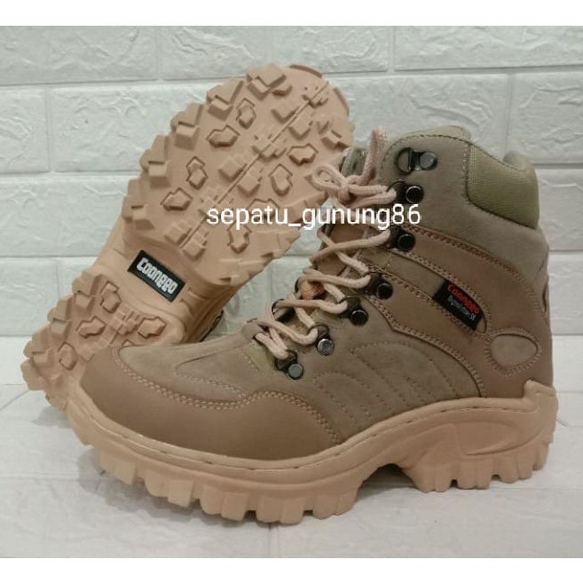 SEPATU TACTICAL BOOTS PRIA/WANITA,SEPATU GUNUNG SAFETY UJUNG BESI TINGGI 6INC