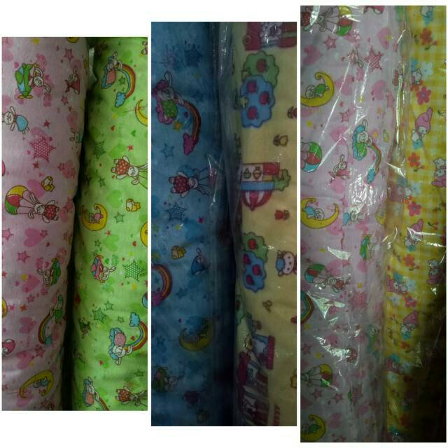 BAHAN KAIN MOTIF FLANEL MOTIF KARTUN LUCU / KAIN FLANEL MOTIF LUCU (YARD)