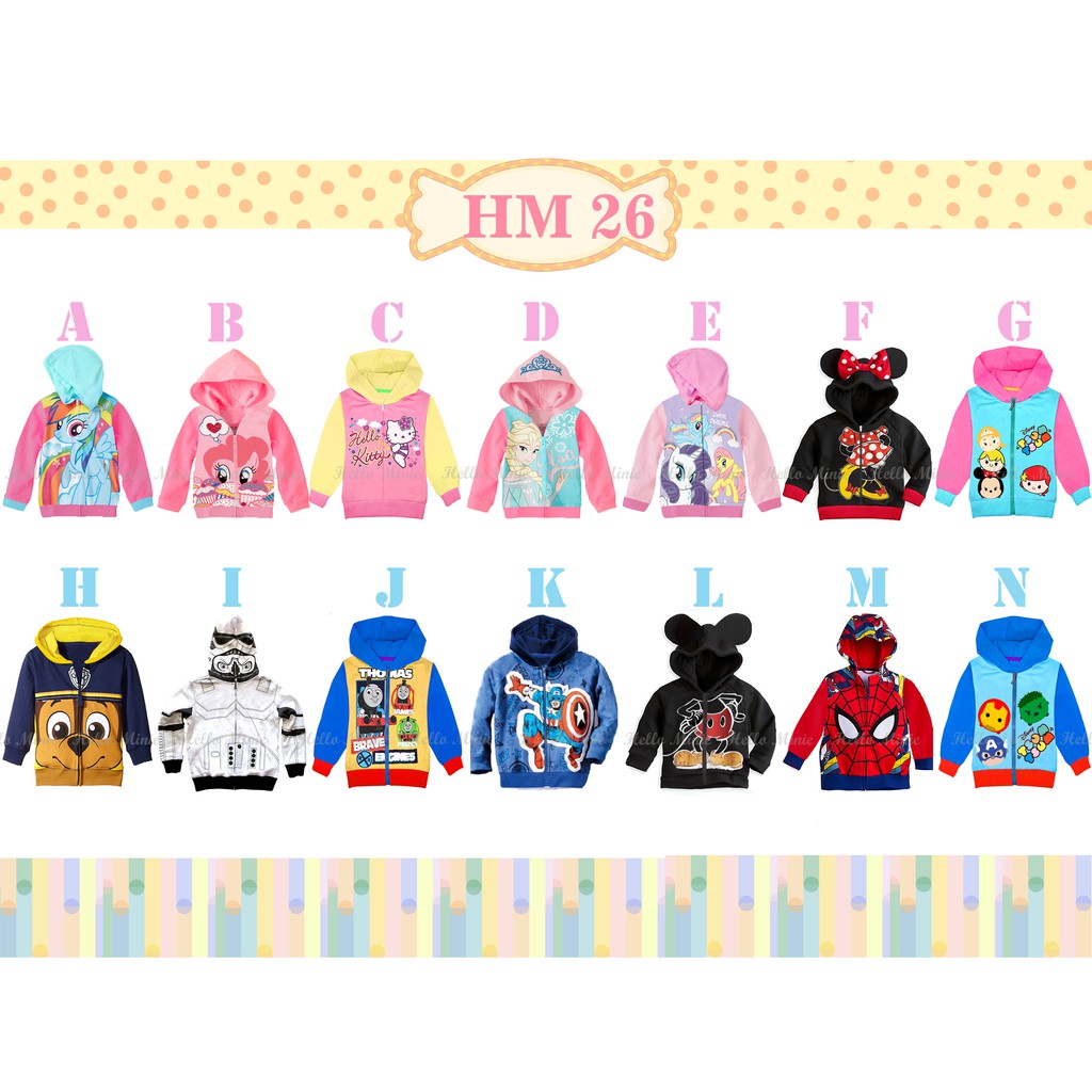 HM26 JAKET KARAKTER KIDS