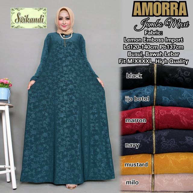  EMBOSS  MAXI GAMIS EMBOS  GAMIS JUMBO GAMIS LEBARAN 