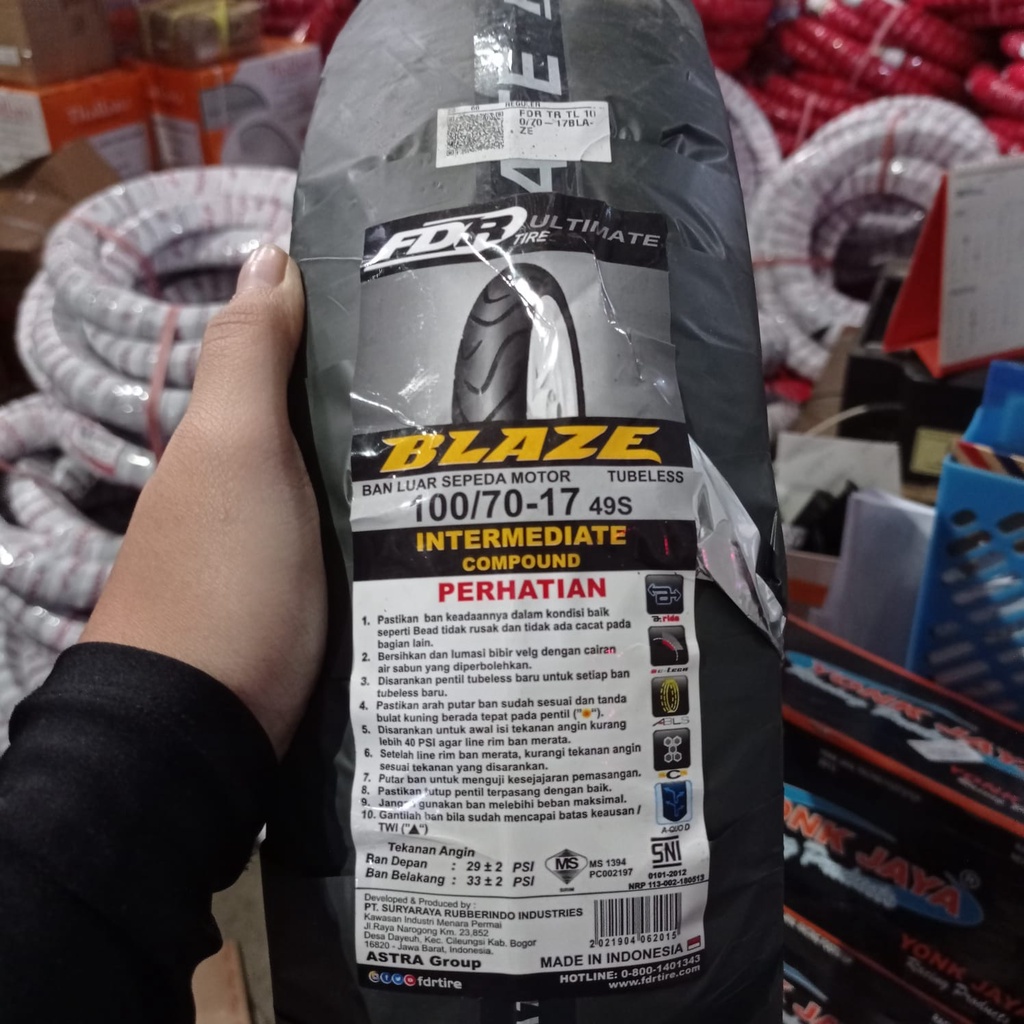 BAN LUAR FDR BLAZE RING 100/70-17 120/70-17
