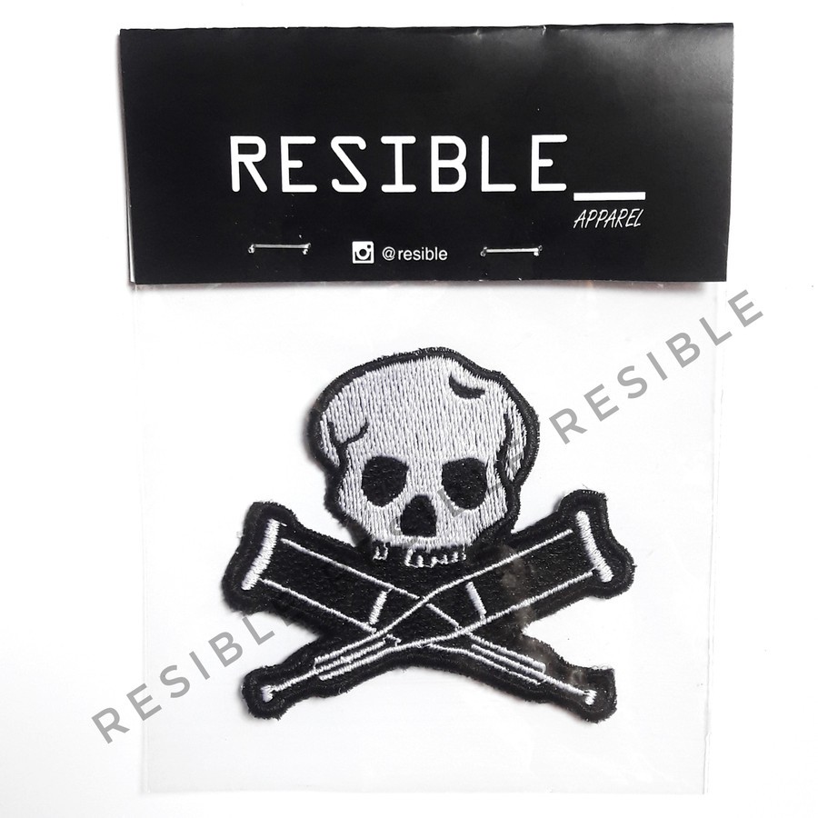 MTV Jackass Skull Tengkorak patch emblem bordir badge