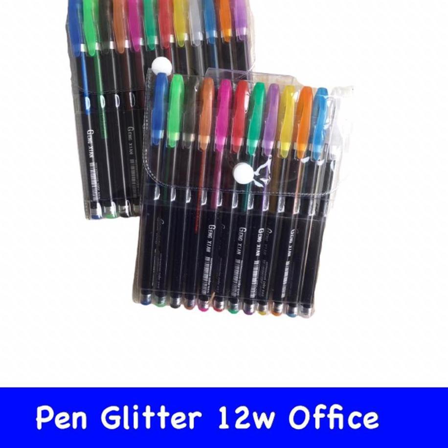 

Melesat Tinggi-- Gel Pen Glitter 12 warna