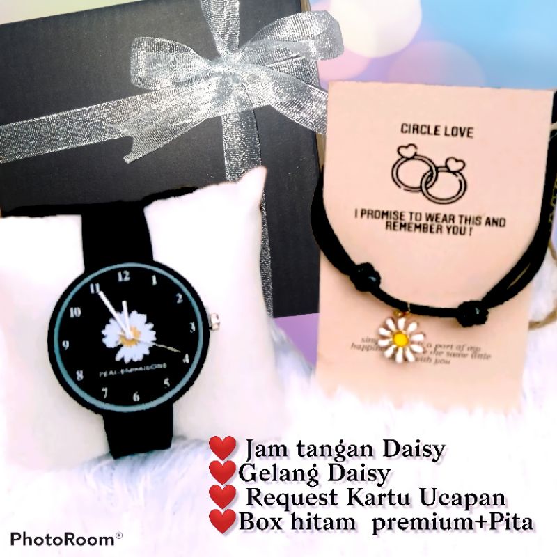 

❤️BEST SELLER ❤️ Hampers jam tangan bunga daisy,gelang wanita, Hempers cewek,kado ulang tahun wanita