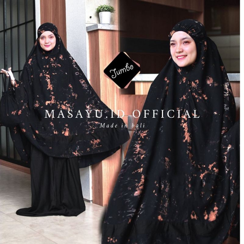 MUKENA BALI TIEDYE MIX POLOS JUMBO