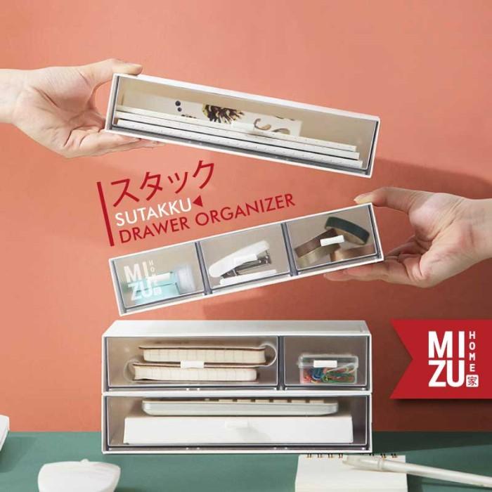 Sutakku Stackable Drawer Organizer Laci Susun Meja Rias Meja Kerja