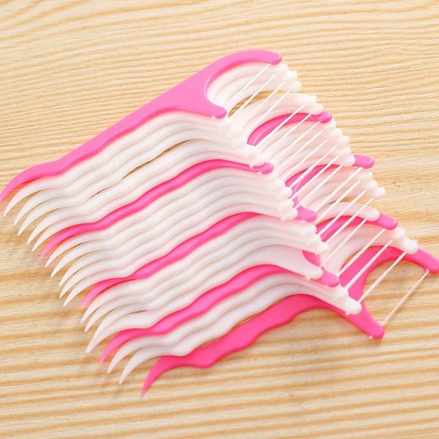 DENTAL FLOSS TOOTHPICK - Tusuk Gigi Benang Pembersih Gigi  Isi 25 PCS