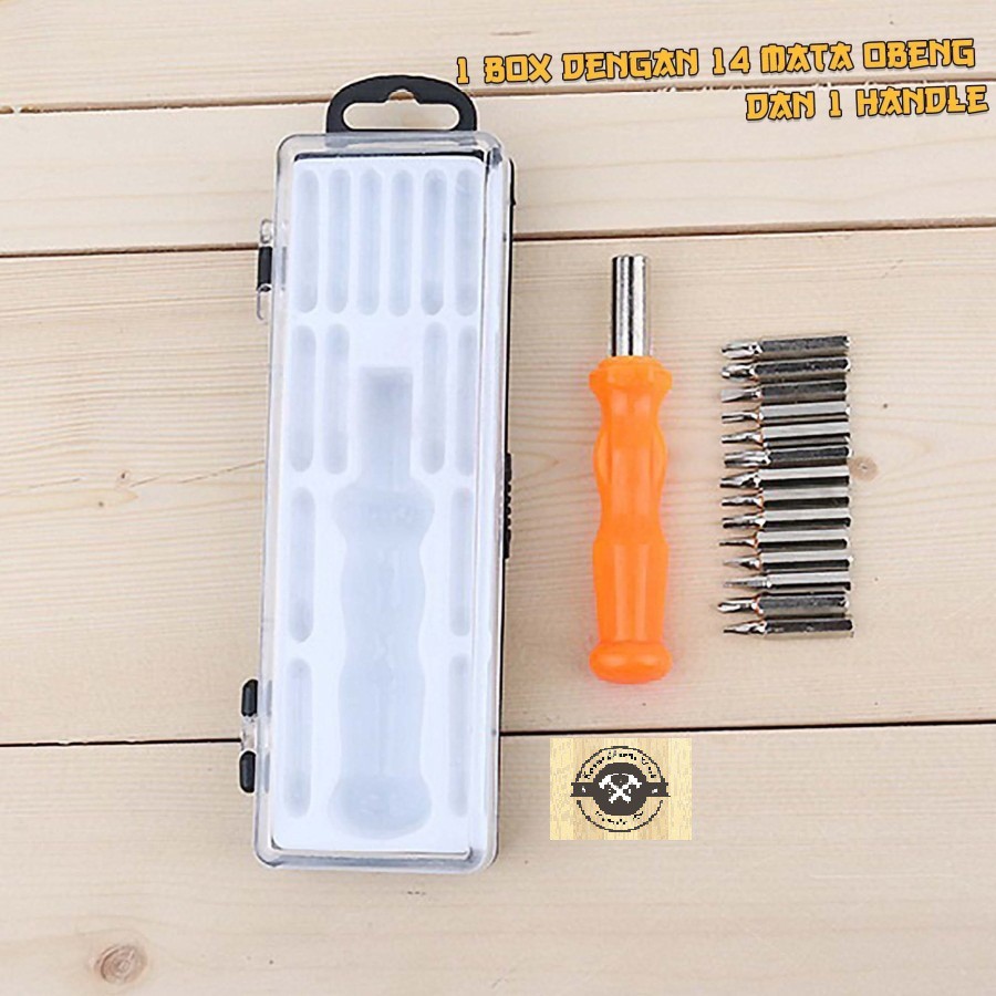 Obeng Set 16 in 1 Mini Screw Driver 16in1 Magnet Kecil Serbaguna HP Screwdriver Magnetic Multifungsi