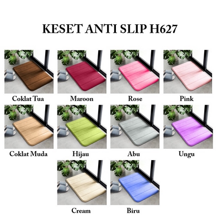 READYSTOCK ! Keset kaki KODE H627 Keset kaki Anti Slip / Bahan Memory Foam Menyerap / Kualitas Bagus