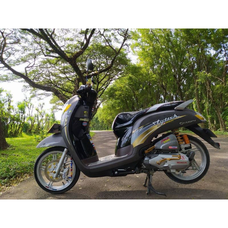 Striping Scoopy New Transparan Stylish Gold