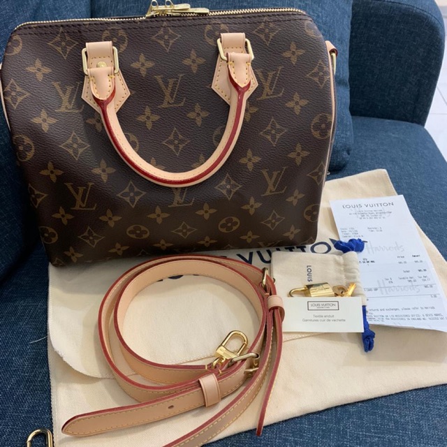(Dp 5.000.000)Preloved LV SPEEDY 25 rec JANUARI 2020 DC 2019