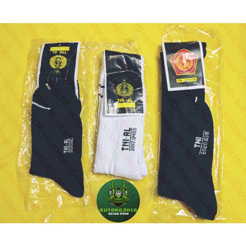 kaos kaki hitam putih pdh pdl olahraga asli jatah tni