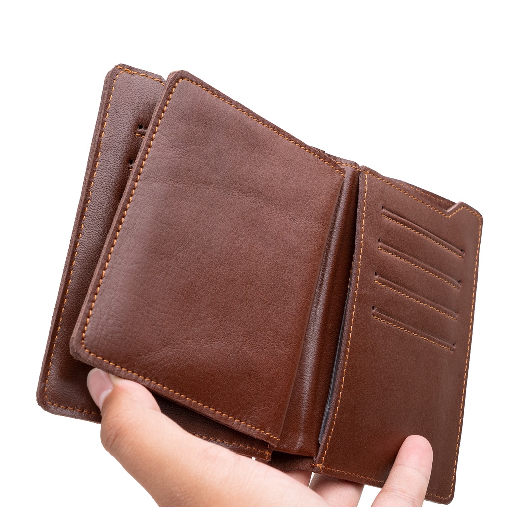 Dompet Pria Kulit Asli Model Pendek DP - DM02