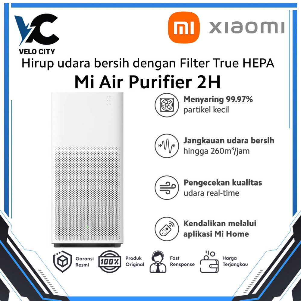 Xiaomi Mi Air Purifier 2H Pembersih Udara Ruang Rumah Garnsi Resmi