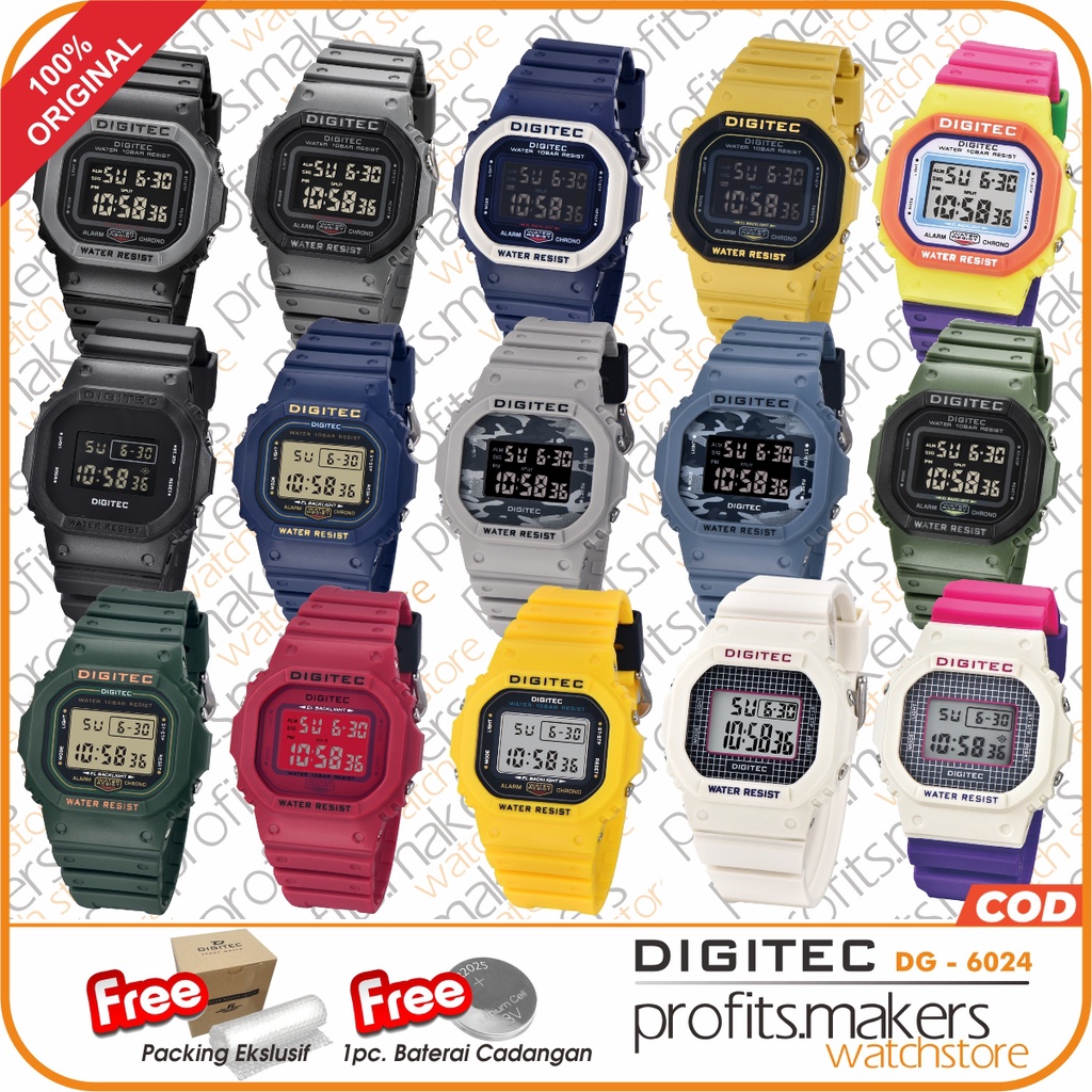 DIGITEC DG 6024 / DG-6024 / DG6024 2024 Watch Jam Tangan ORIGINAL