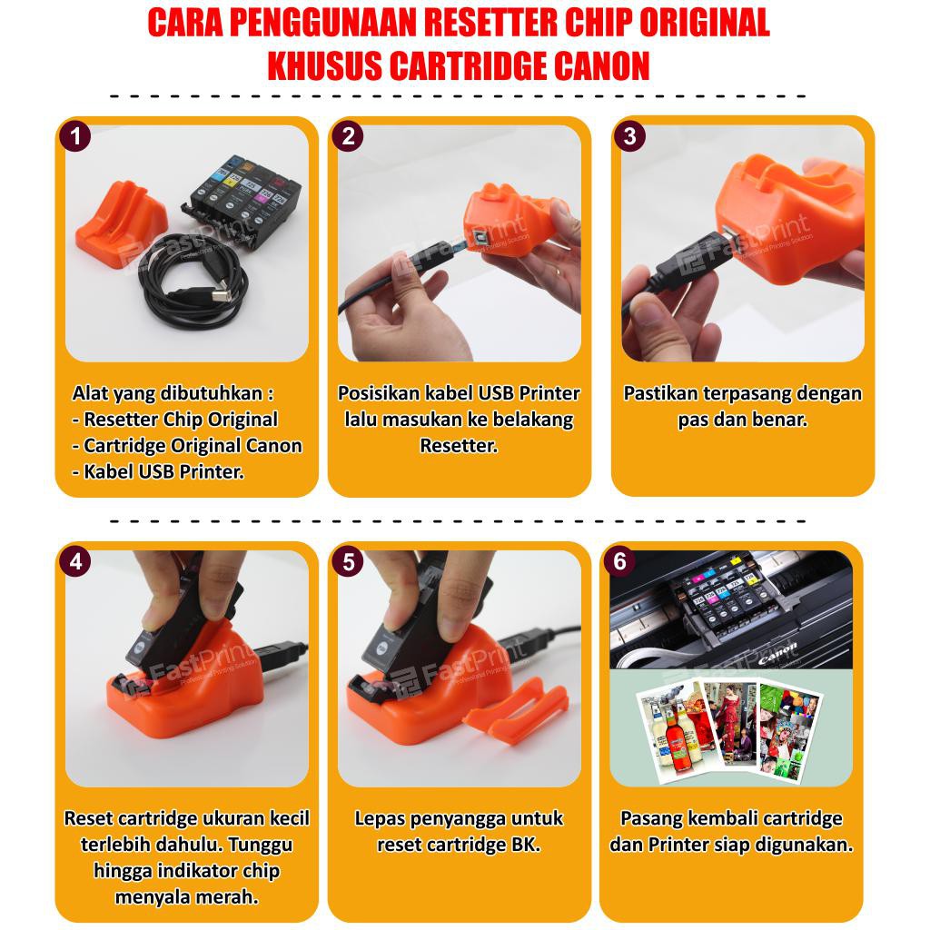 Fast Print Chip Resetter Original Canon IP3680, IP4600, IP4680, MP638, MP545, IP4760, MX876, MP568