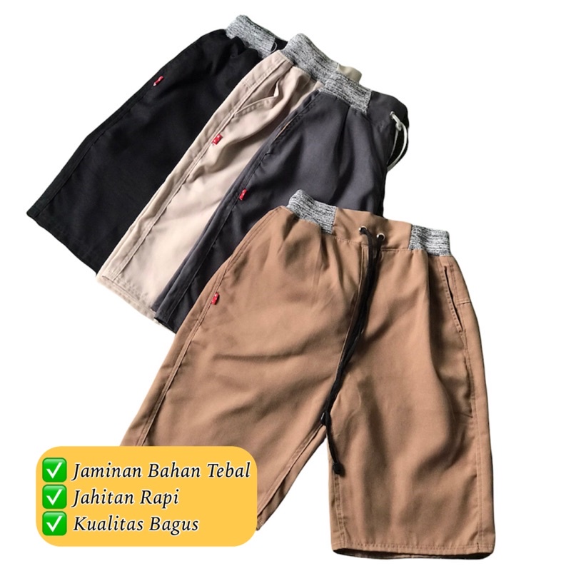 ( Termurah ) (BISA COD) Celana Pendek Chino Chinos Pria Cowok Laki-laki, Bawahan Surfing Rip Pinggang Kolor Santai Bagus