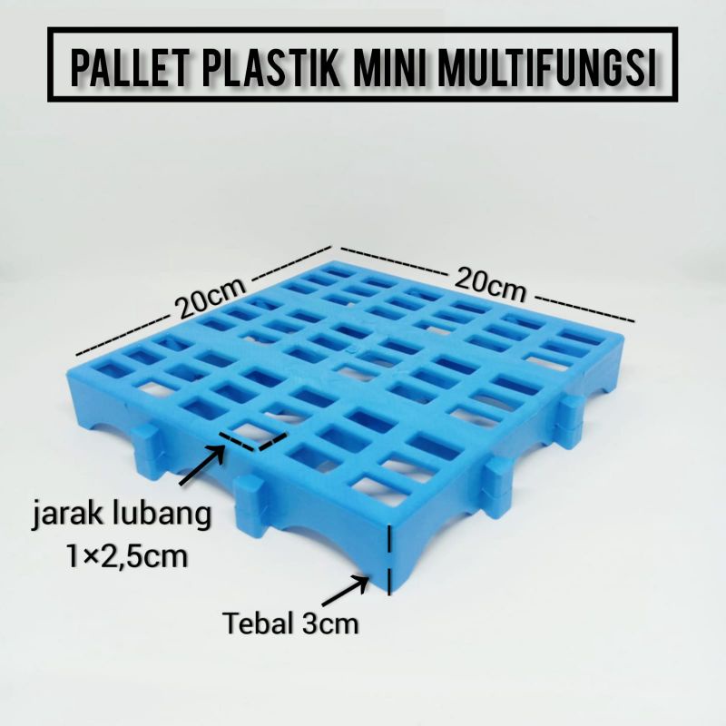 Palet plastik alas dipan/kasur multifungsi dapat disambung