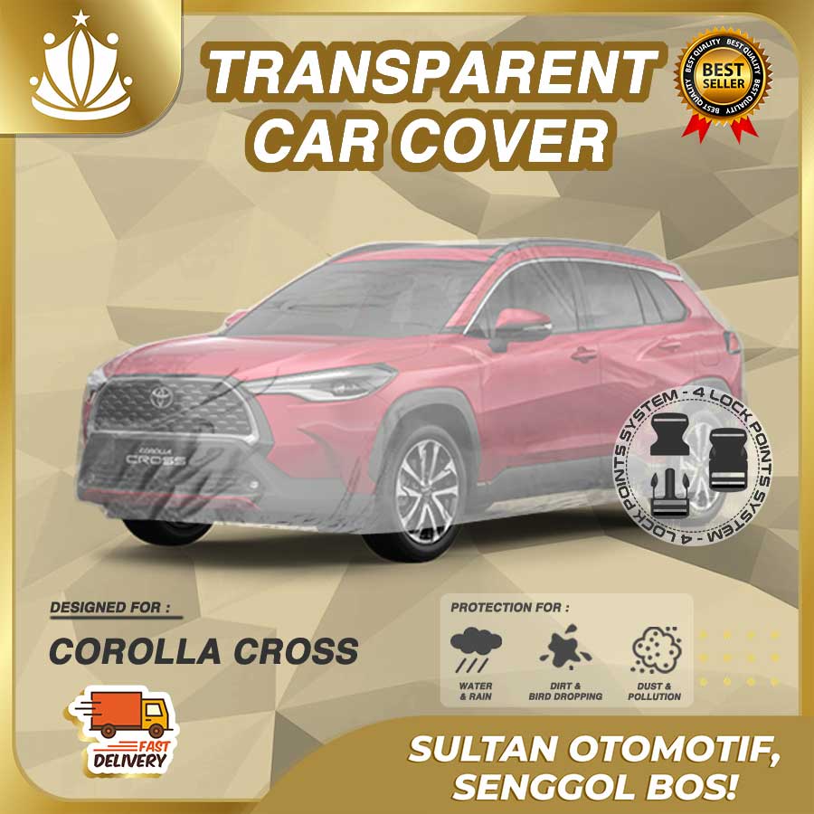 Body Cover Mobil Plastik TEBAL Corolla Cross WATERPROOF