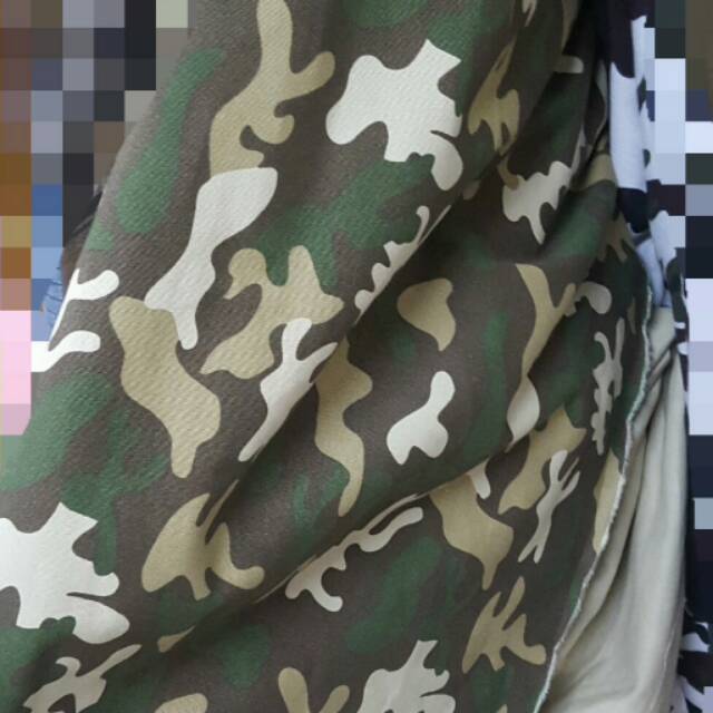 KAIN DORENG ARMY COKLAT HIJAU