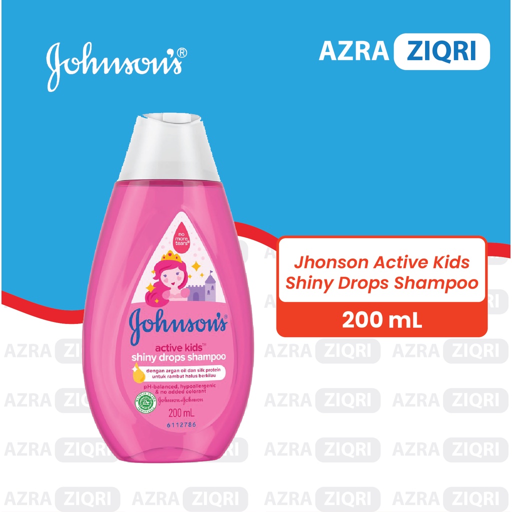 Johnson's Johnson baby kids active kids shiny drops clean and fresh soft smooth gold shampoo