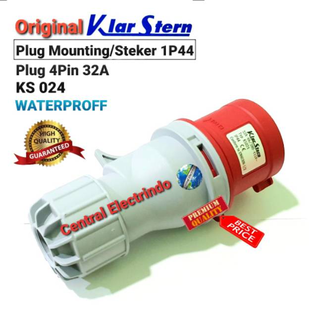 Plug Mounting/Male Steker 4Pin 32A (KS 024) KlarStern High Quality.