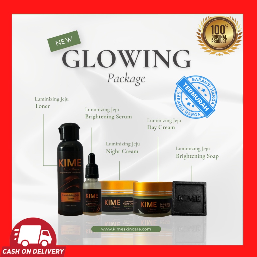 Paket Glowing KIME Skincare Original 100%-Paket KIME Skincare