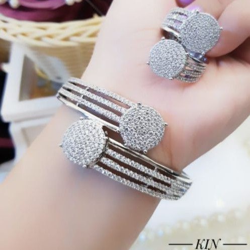 Set Perhiasan Gelang dan Cincin Wanita 646G