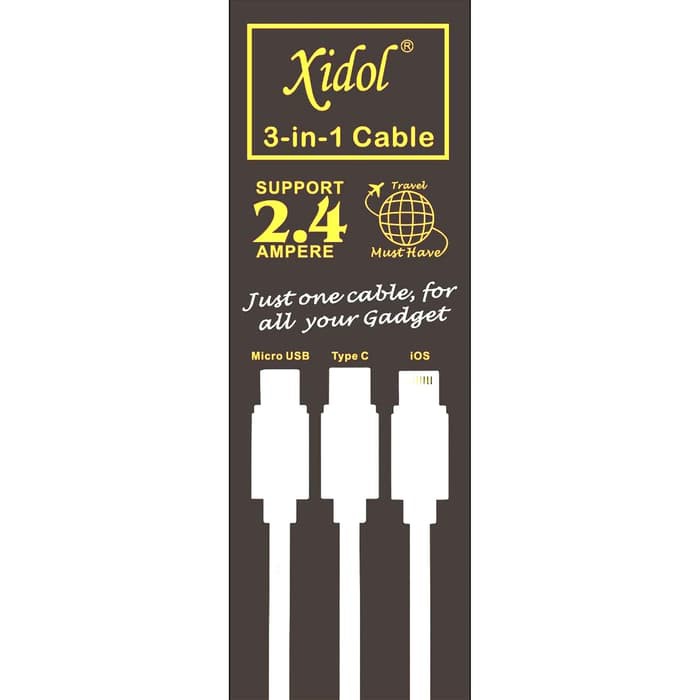 USB CABLE IDOL 3 IN 1