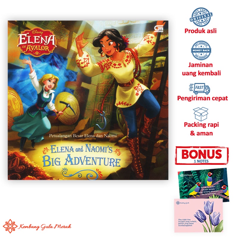 Buku Cerita Anak Disney Elena Of Avalor - Petualangan Besar Elena dan Naomi