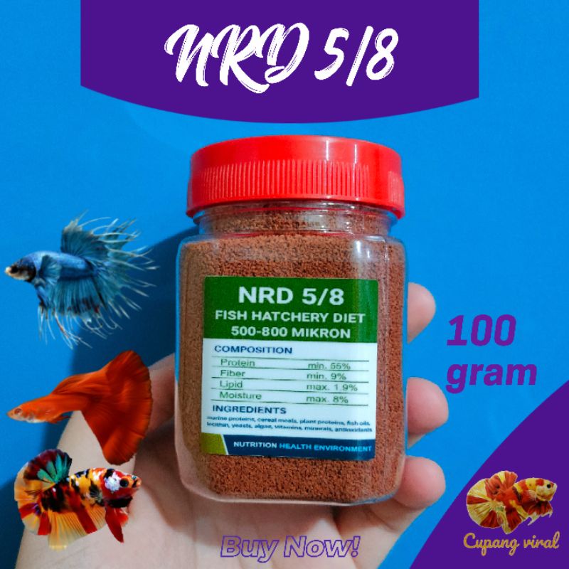 Pelet NRD 5/8 100Gram