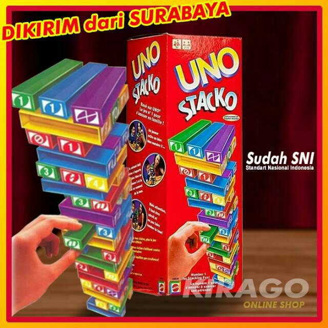 UNO STACKO MAINAN PUZZLE & BOARD GAME MAINAN UNO STACKO